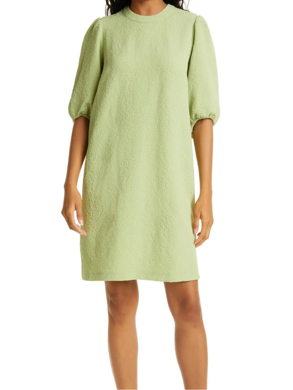 Samsoe Light Lime Short Sleeve Shift Dress